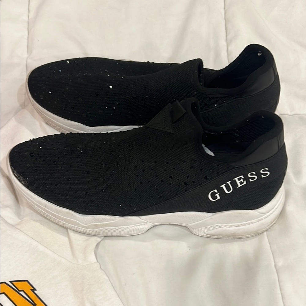 🔥🔥 Shoes Guess Black Sneakers with White Soles - Picture 3 of 5